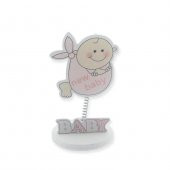 12 Adet New Baby Sticker Ahşap Bebek Notluk - 7