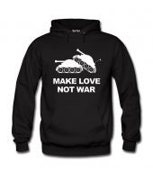 Make Love Dont War Erkek Sweatshirt ve Kapüşonlu - Dyetee - 1