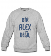 Bir Alex Değil Erkek Sweatshirt ve Kapüşonlu - Dyetee - 1