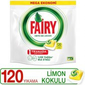 Fairy Hepsi Bir Arada 120 Yıkama Bulaşık Makinesi Deterjanı Kapsülü Limon Kokulu - 1