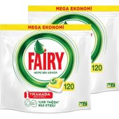 Fairy Hepsi Bir Arada Bulaşık Makinesi Deterjanı Kapsülü Limon Kokulu 120 x 2 Yıkama - 2