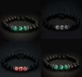 Alnis Atelier Zirkon Aparatlı Mat Oniks Doğaltaş Erkek Bileklik - 1