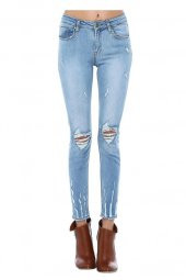 Mavi Denim Yırtık Diz Detaylı Kadın Pantolon - 2