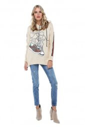 Mavi Denim Yıkamalı Yırtık Detaylı Kadın Pantolon - 1