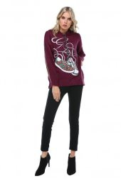 Siyah Denim Kadın Pantolon - 1