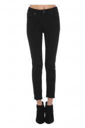 Siyah Denim Kadın Pantolon - 2