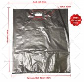 Mağaza ve Perakende Çok Amaçlı (60x70) TAKVİYELİ Poşet GÜMÜŞ (10 adet) thumbnail 1