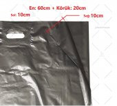 Mağaza ve Perakende Çok Amaçlı (60x70) TAKVİYELİ Poşet GÜMÜŞ (10 adet) thumbnail 2