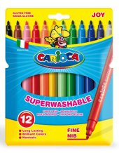 Carioca Joy Keçeli Boya Kalemi Yıkabanilir 12li - 1