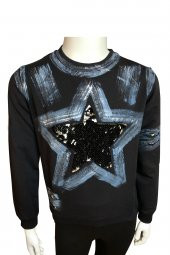 Kız Çocuk Pul Payet Baskılı Sweatshirt Lacivert 28541 - 3