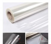 Güvenlik Şeffaf Cam Filmi Kırılmaz 4 Milim 100 cm x100 cm - 1