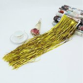 Metalik Folyo Gold (Altın Sarısı) Püskül Masa Eteği 75x400 Cm - 3