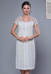 TUBA 9123 HAMİLE LOHUSA DANTELLİ 2019 YENİSEZON LOHUSA GECELİĞİ - 1