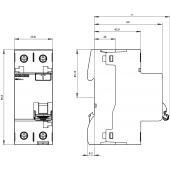 SIEMENS 5SV4612-0 Kaçak Akım Rölesi 25A 300mA 230V 1Faz - 2