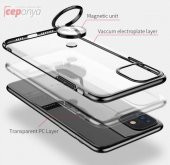 Galaxy A51 Yüzüklü Standlı Köşeleri Renkli Şeffaf Kılıf thumbnail 3