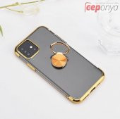 Galaxy A51 Yüzüklü Standlı Köşeleri Renkli Şeffaf Kılıf thumbnail 10
