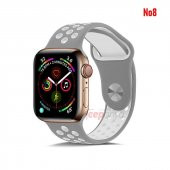 Apple Watch 38mm - 40mm Silikon Renkli Kordon Bileklik - 9