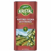 Kristal Naturel Sızma Zeytinyağı Dolgun Güçlü 5 lt - 1