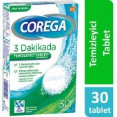 Corega 3 Dakikada Diş Protezi Temizleyici 30 Tablet - 1