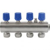 Baymera 1" Kendinden Vanalı Kollektör Hafif Tip 9 Delikli Mavi - 1