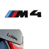 Bmw M4 Mat Siyah 3D Logo Yazı | ORİJİNAL 51147179198 - 3