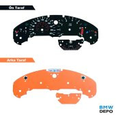 BMW E36 220 KMH SİYAH GÖSTERGE KADRAN ZEMİN KAĞIDI SETİ - 1