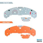 BMW E36 260 KMH GRİ GÖSTERGE KADRAN ZEMİN KAĞIDI SETİ - 1