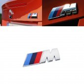 Bmw M Amblem Krom Renk 3D Logo - 1