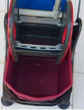 PLASTİK ÇİFT KOVALI PLASTİK PRESLİ TEMİZLİK SETİ TEKERLEKLİ - 5