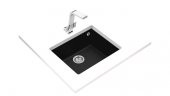 TEKA SQUARE 50X40 TEZGAH ALTI GRANİT EVYE SİYAH - 2