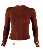 MUSTAFA KILIÇ BAYAN TRİKO BADİ KAHVE STANDART BEDEN - 1