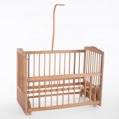 Carino Organik Boyasız 60X120 Mavi Yıldızlı Anne Yanı Beşik - 6