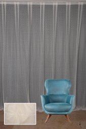 Hazır Dikilmiş SEYREK NOKTALI MODEL SALON PERDESİ 1.SINIF FONLUK PERDE - 7