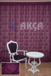 Hazır Dikilmiş DAMAKS MODEL SALON PERDESİ 1.SINIF FONLUK PERDE - 8
