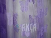 İP PERDE KELEBEK MODEL HAZIR DİKİLMİŞ DÜĞMELİ FONLUK PERDE - 7