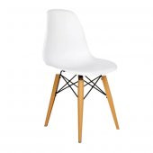 Eames Masa Sandalye Takımı Beyaz 80x120 + 4 Sandalye - 3