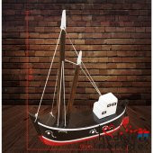 Tekne Ahşap  El Yapımı Dekoratif Balıkçı Tekne 13x10 2 Model - 4