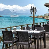 Holiday Markiz Rattan Camlı Bahçe Balkon Masa Takımı 6 Sandalyeli - 10