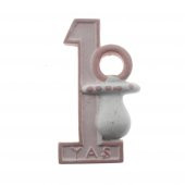 12 Adet 3x8cm Biberonlu 1 Yaş Biblo - 1