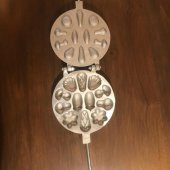 Karışık Şekilli Döküm Kurabiye Kalıbı (Metal Pasta Kazıyıcı 10 cm Hediyeli) - 1