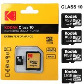 Kodak Micro Sd Hafıza Kartı + Dönüştürücü 4 8 16 32 GB Class 10 - 1