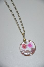 El Yapımı Epoksi Rezine Deniz Taşlı Kolye - 2