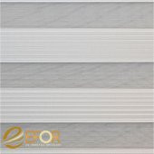 Ekru Rengi Geniş Pileli Polyester Zebra Perde - 4