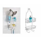 IDESIGN 68566ES BANYO DUŞ RAFI DUŞ HORTUMUNA ASILABİLİR VANTUZLU 25X11X53CM thumbnail 3