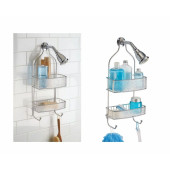 IDESIGN 47156ES BANYO DUŞ RAFI DUŞ HORTUMUNA TAKILABİLİR VANTUZLU 25X11X55CM thumbnail 3