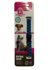 Marka Pati Çizgili Desenli Kedi Köpek Boyun Tasması - 2