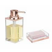 41088-2 2 Lİ BANYO SETİ MODERN ALTIN BAKIR TASARIMLI - 1