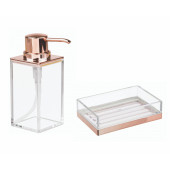 41088-2 2 Lİ BANYO SETİ MODERN ALTIN BAKIR TASARIMLI - 2