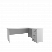 DİENNİ BEYAZ LAÇİN L OFİS MASASI - 3