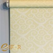 Krem Rengi Pamuklu Polyester Stor Perde - 3